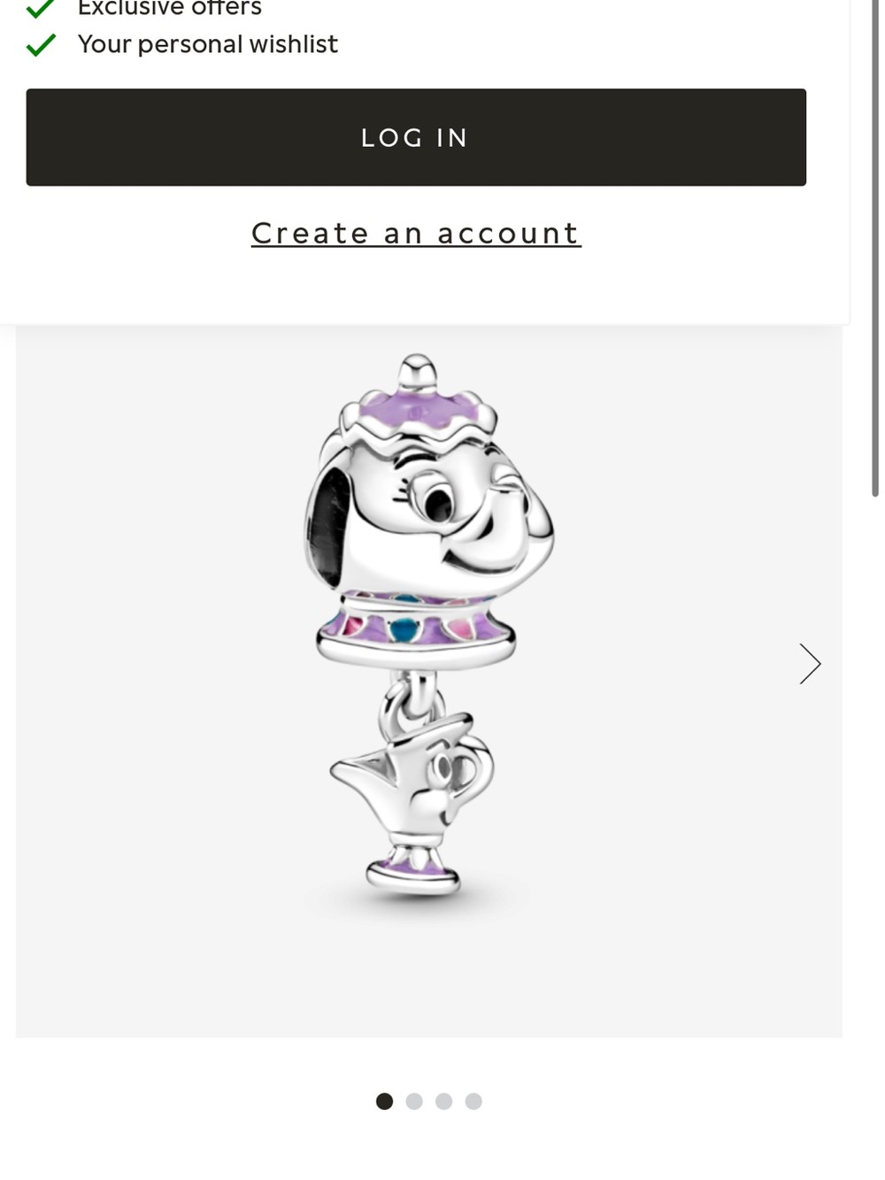 Pandora Charm